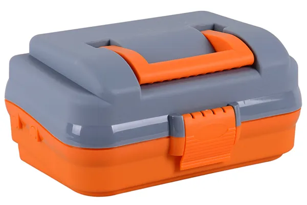 Tackle Box Single Tray Grey/Orange