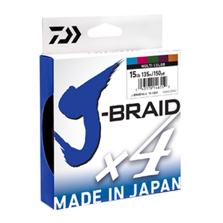 Daiwa J-Braid X4 Multi Colour 300m Spools