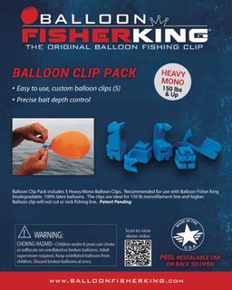 Balloon Fisher King Heavy Mono Balloon Clips