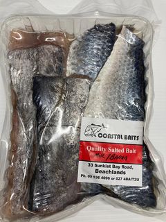 Coastal Baits Salted Scaled NZ Mullet & Barracouta
