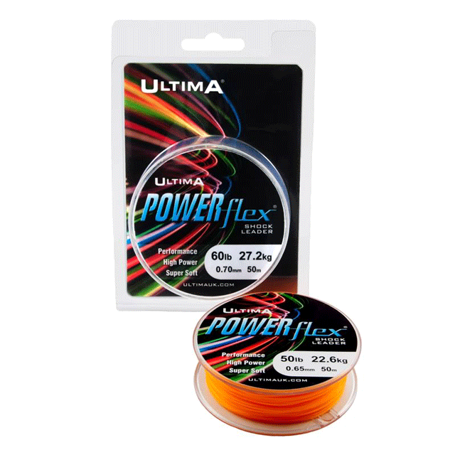 Fladen Flexi Shock Leader Fishing Line 50m 50lbs Choice Of Colour 
