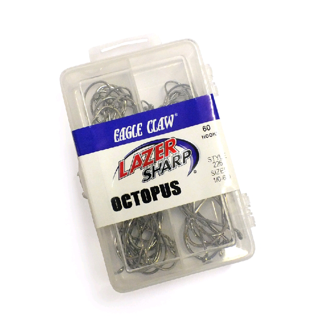 Eagle Claw Hook Kit Octopus 1/0-6/0 (Pk60)
