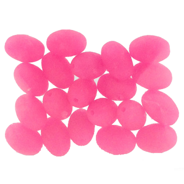 Lumo Beads - Pink Oval - 20 Pack