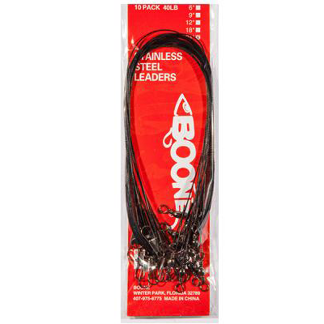 Boone 40lb Nylon Coated Wire Leader