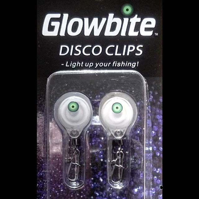 Glowbite Disco Clips - Clip on Fish Attractors - 4 Pack