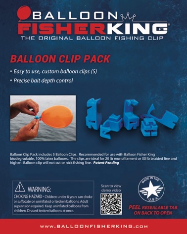 Balloon Fisher King Balloon Clip Pack
