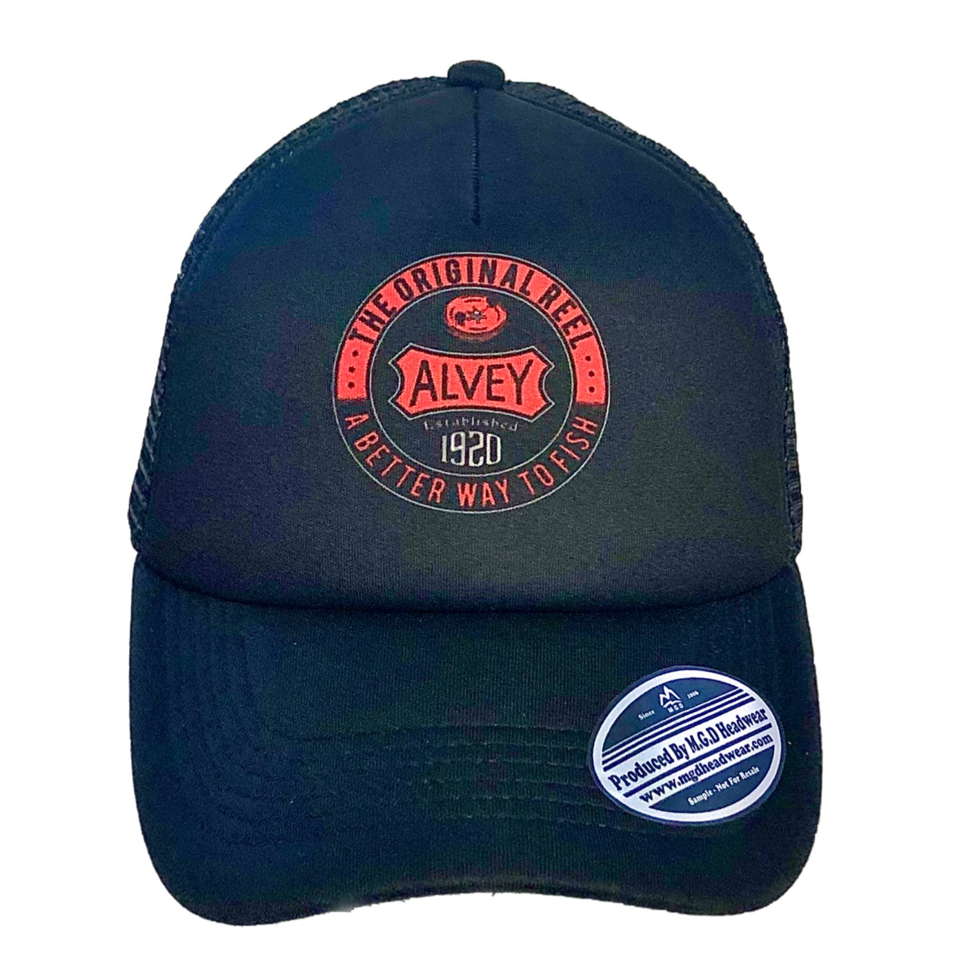 Alvey Traditional Cap Black/Red