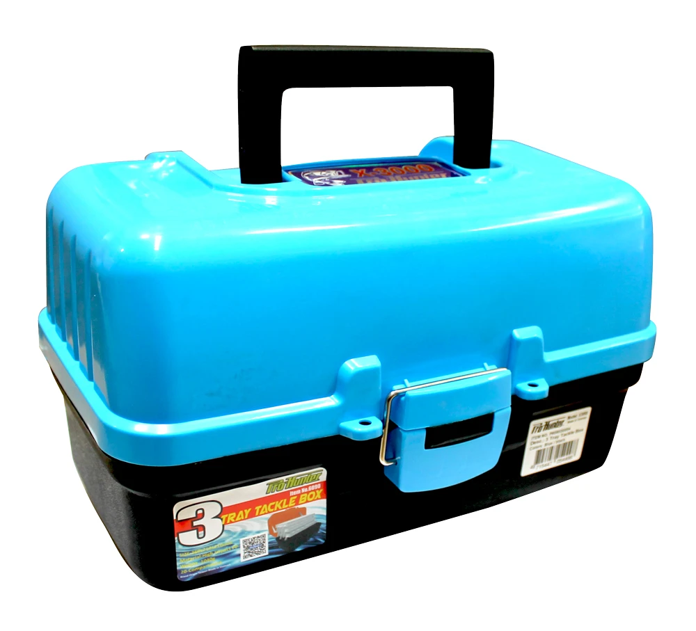 Pro Hunter Three Tray Tackle Box - Blue