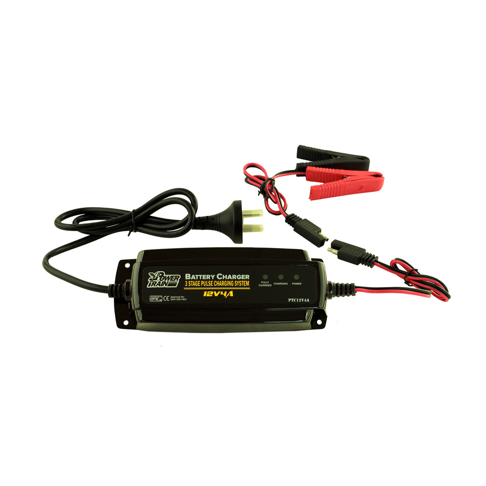 Power Train 12v 3 Stage 4a Set and Forget Lead Acid Battery Charger